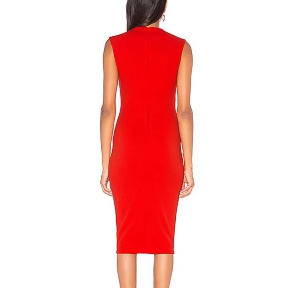 Nookie Madonna Midi Dress in Cherry - Picture 2 of 4